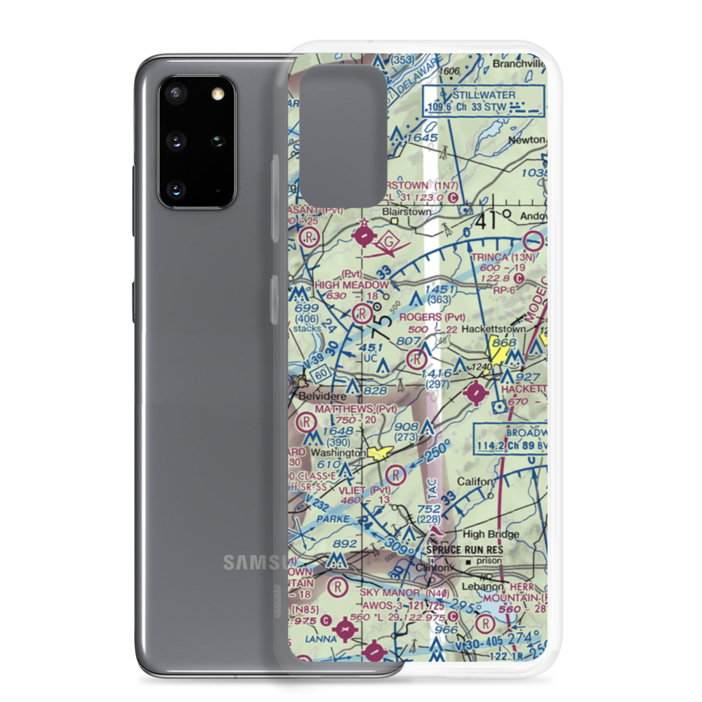 John E. Rogers Airport (NJ65) VFR Sectional Samsung Case Samsung Galaxy S20 Plus model shown