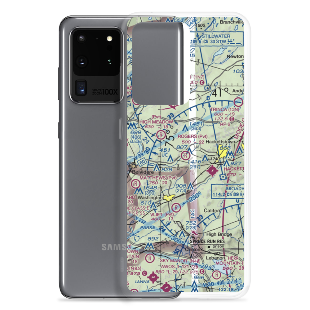 John E. Rogers Airport (NJ65) VFR Sectional Samsung Case Samsung Galaxy S20 Ultra model shown