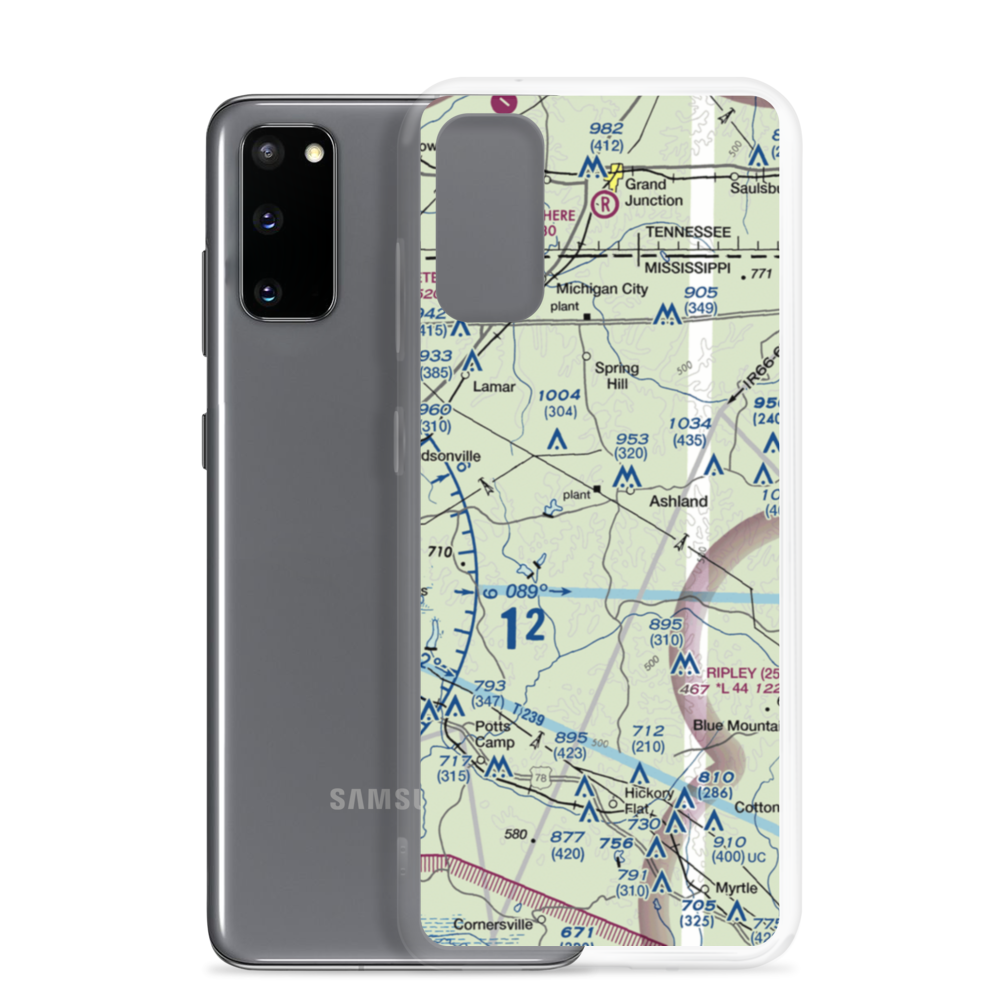 John Farese Airpark (MS14) VFR Sectional Samsung Case Samsung Galaxy S20 model shown