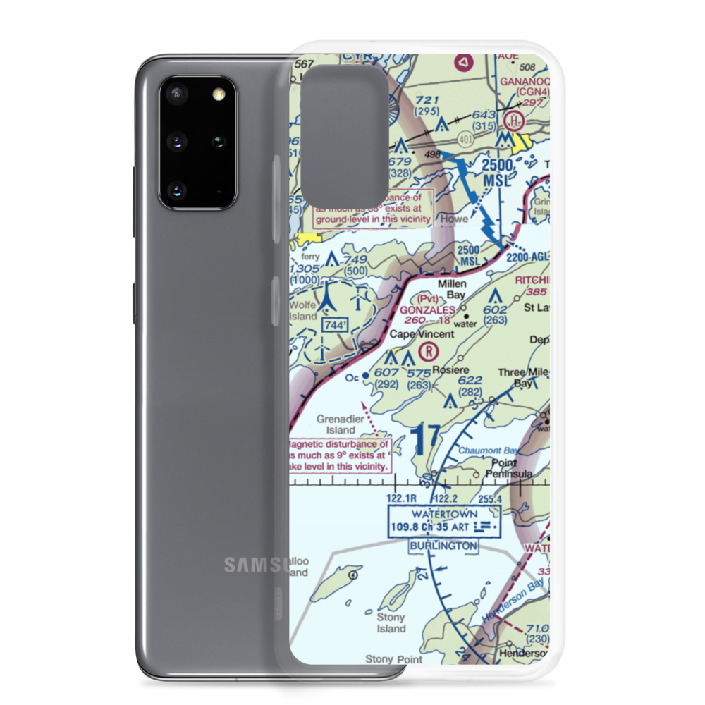 John Gonzales Field (NY69) VFR Sectional Samsung Case Samsung Galaxy S20 Plus model shown
