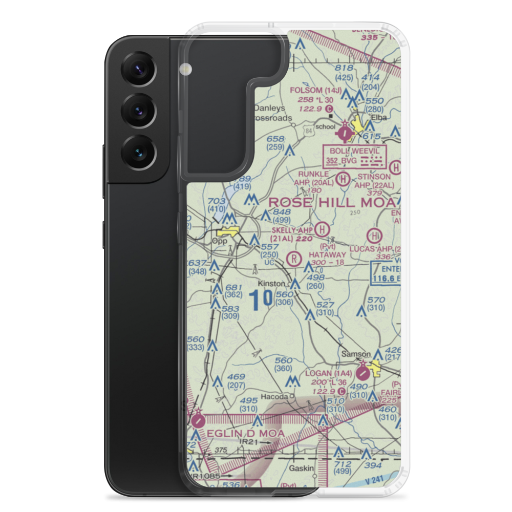 John H Hataway Airport (5AL7) VFR Sectional Samsung Case Samsung Galaxy S22 Plus model shown