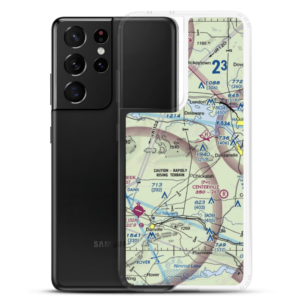 John Harris Field (AR05) VFR Sectional Samsung Case Samsung Galaxy S21 Ultra model shown