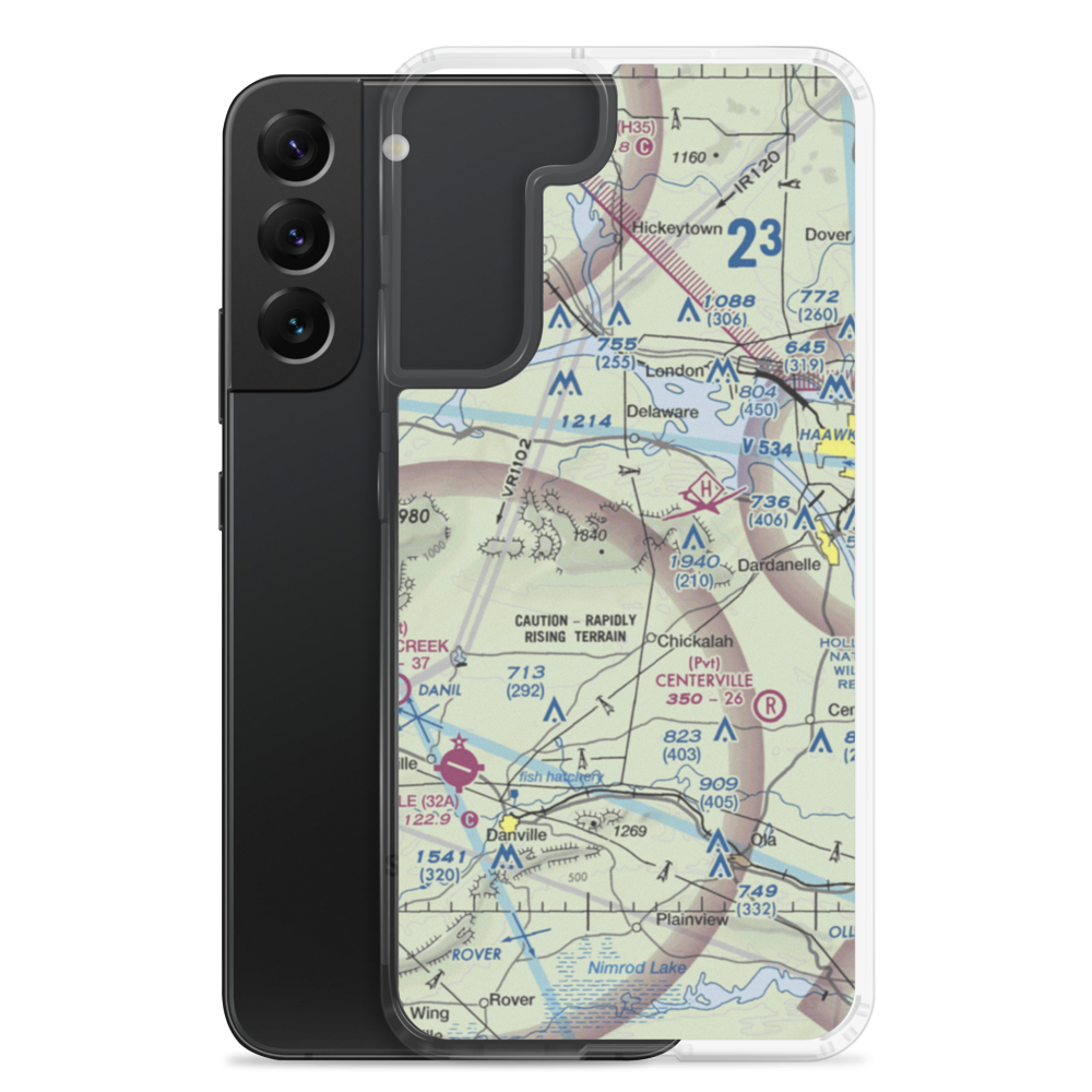 John Harris Field (AR05) VFR Sectional Samsung Case Samsung Galaxy S22 Plus model shown