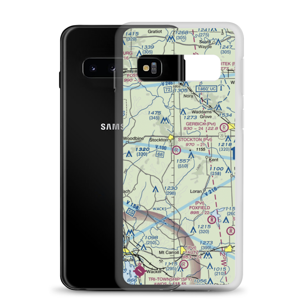 John L Coppernoll Airport (4LL3) VFR Sectional Samsung Case Samsung Galaxy S10 model shown