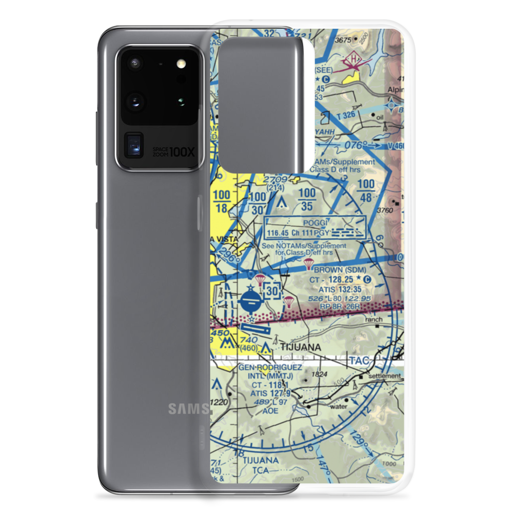 John Nichol's Field Airport (0CL3) VFR Sectional Samsung Case Samsung Galaxy S20 Ultra model shown