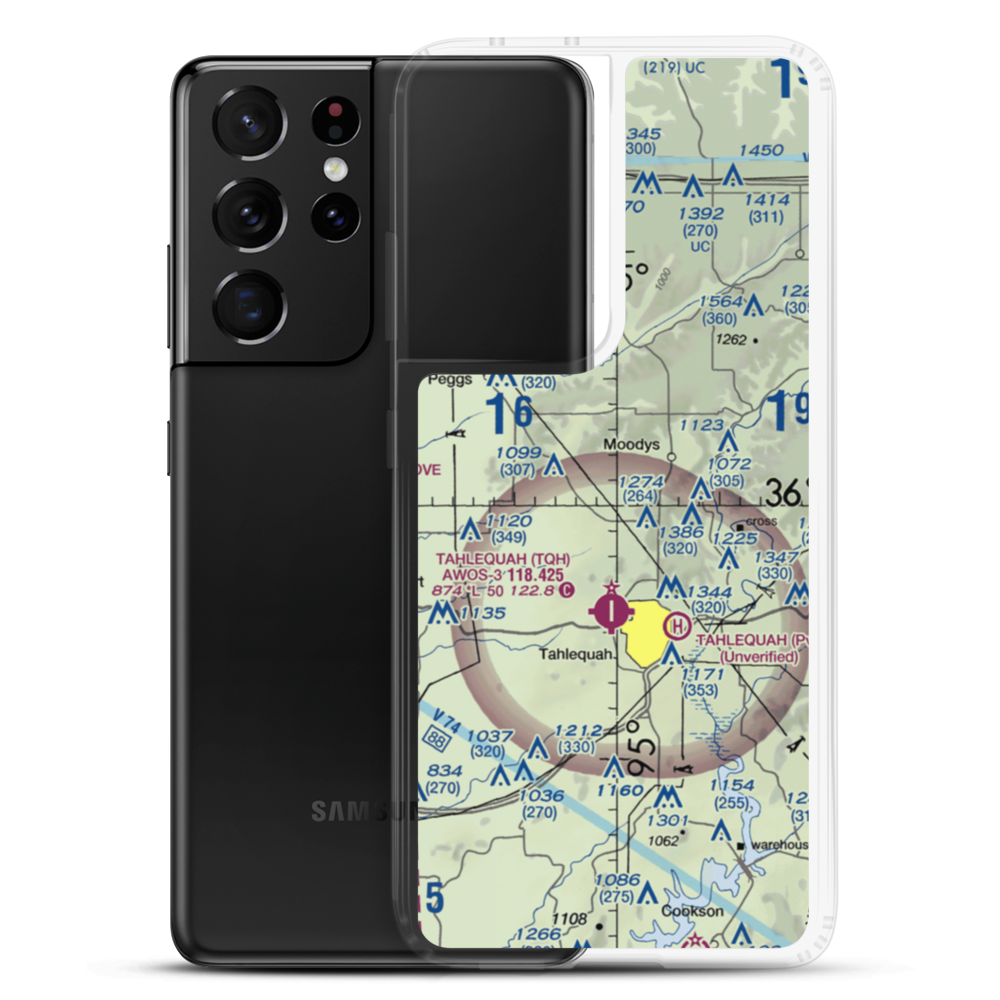 John Reid Airport (6OK1) VFR Sectional Samsung Case Samsung Galaxy S21 Ultra model shown