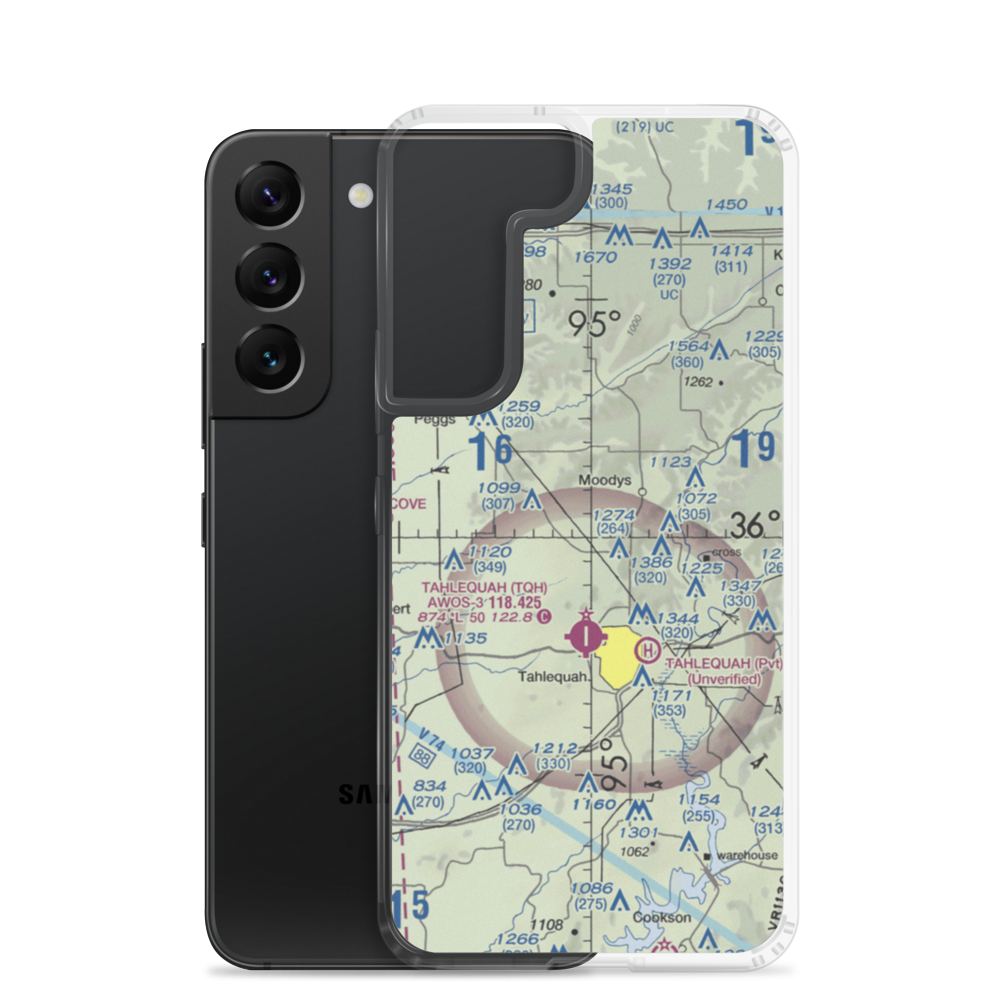 John Reid Airport (6OK1) VFR Sectional Samsung Case Samsung Galaxy S22 model shown