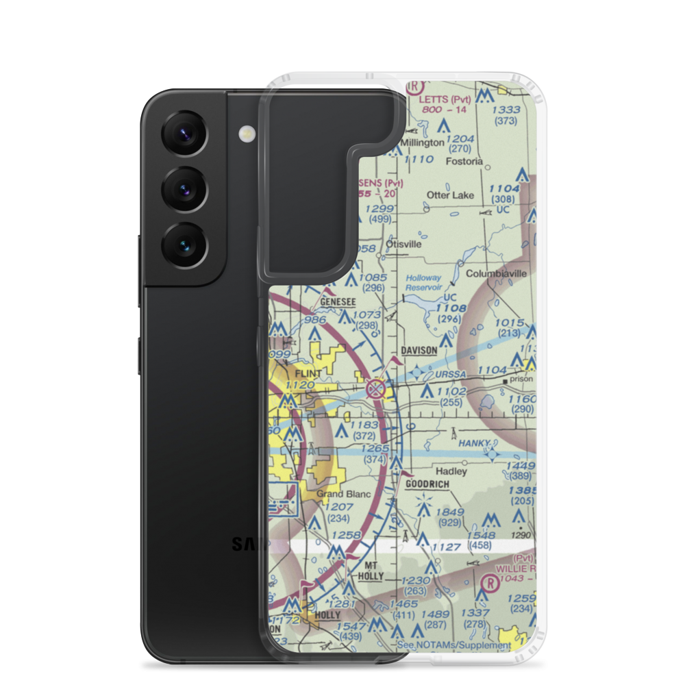 John's Airport (12MI) VFR Sectional Samsung Case Samsung Galaxy S22 model shown