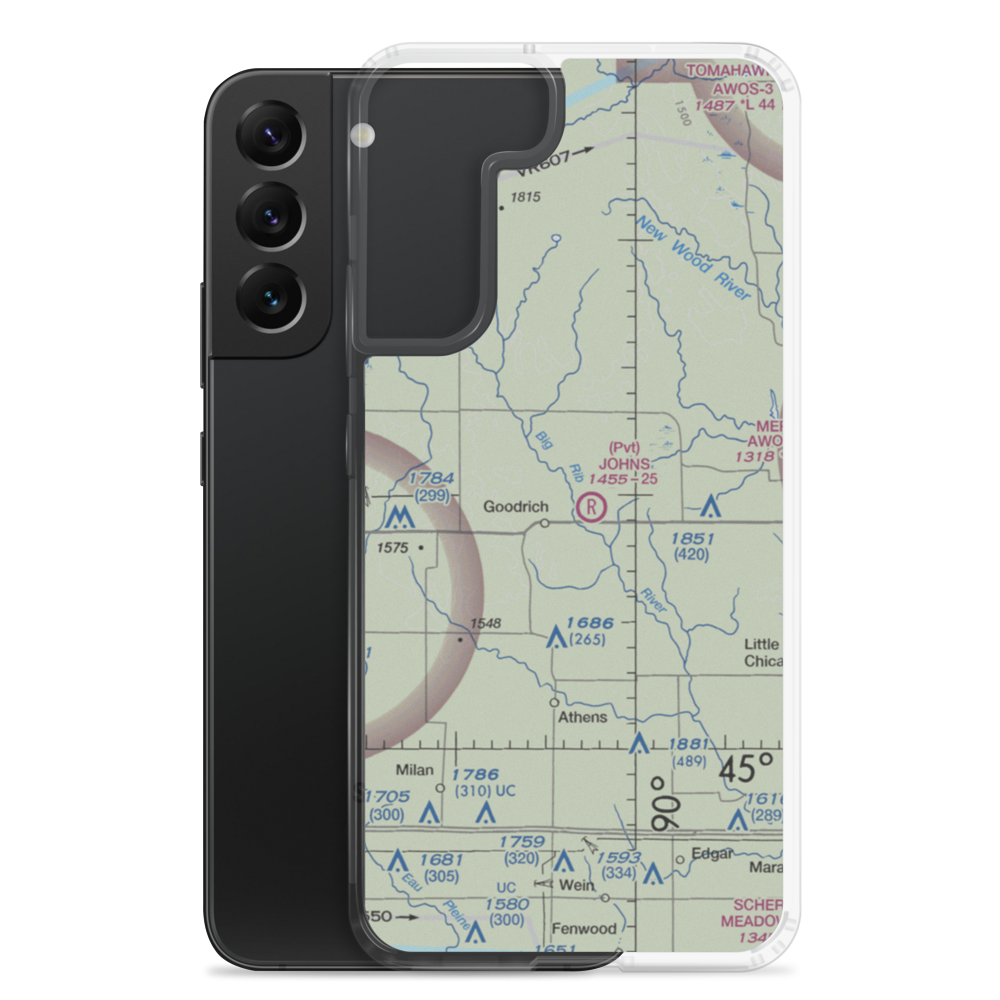 John'S Field (52WI) VFR Sectional Samsung Case Samsung Galaxy S22 Plus model shown