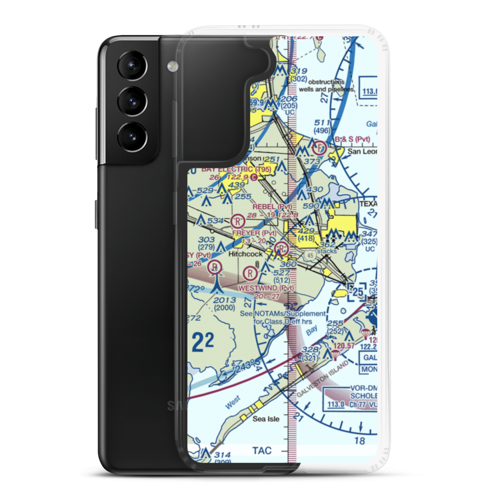 Johnnie Volk Field (37TE) VFR Sectional Samsung Case Samsung Galaxy S21 Plus model shown