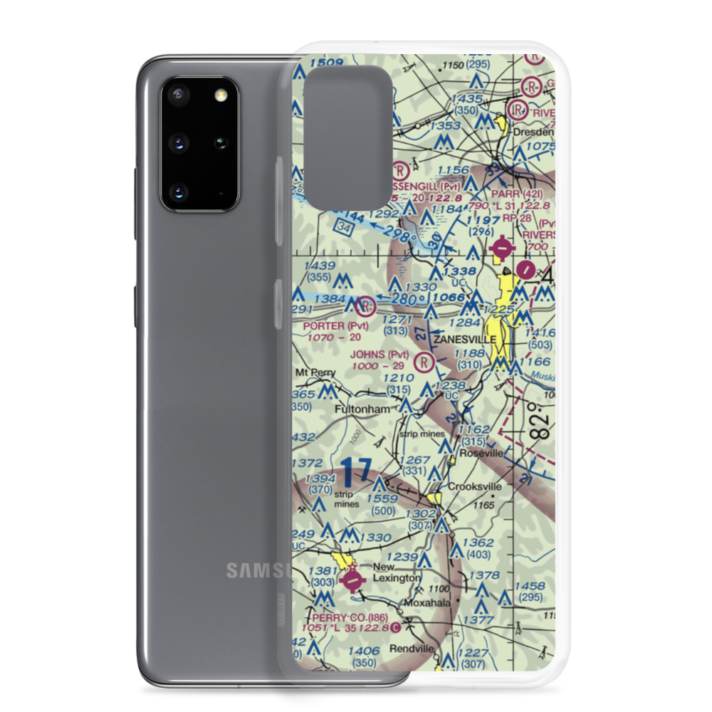 Johns Landing Airport (9OI3) VFR Sectional Samsung Case Samsung Galaxy S20 Plus model shown