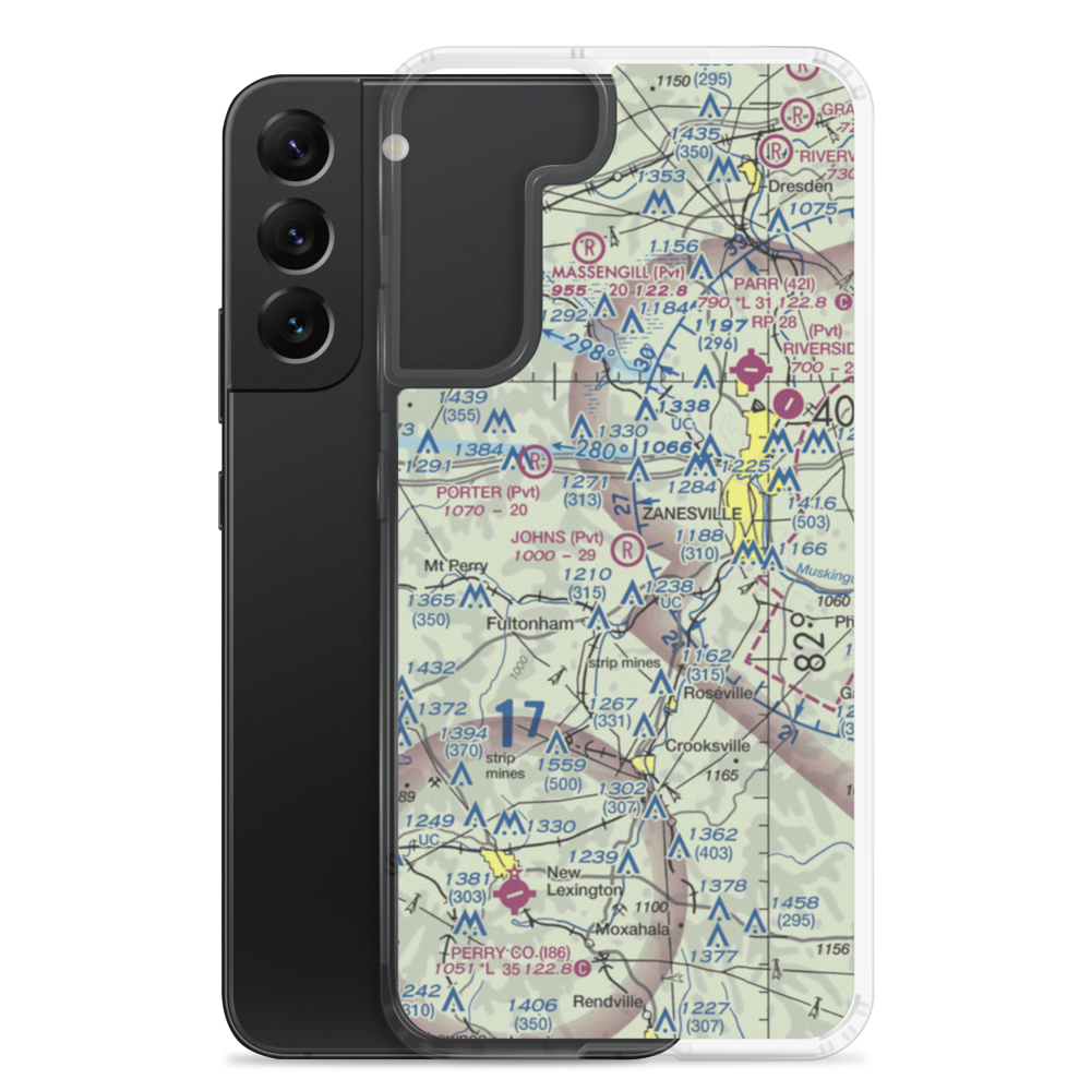 Johns Landing Airport (9OI3) VFR Sectional Samsung Case Samsung Galaxy S22 Plus model shown