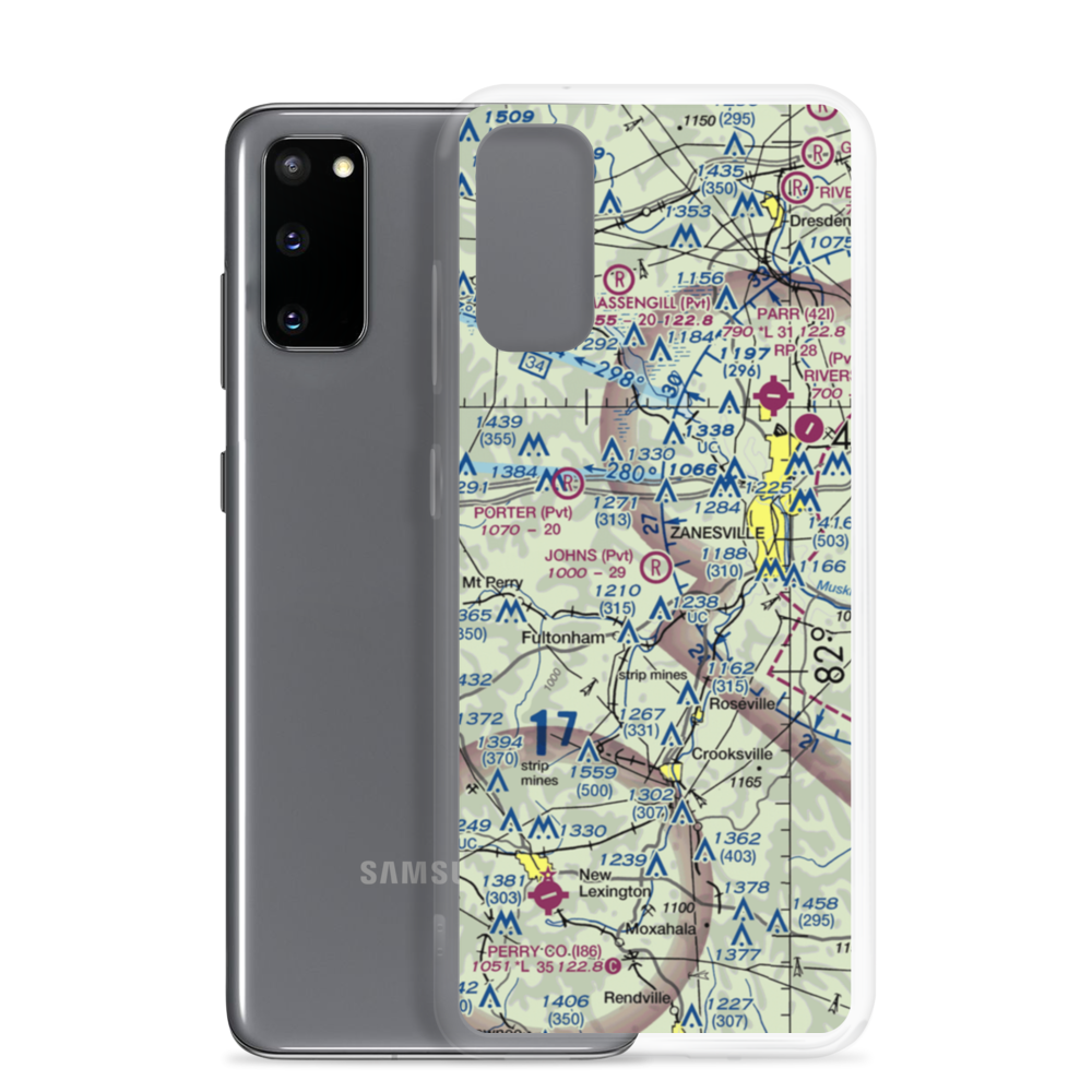 Johns Landing Airport (9OI3) VFR Sectional Samsung Case Samsung Galaxy S20 model shown