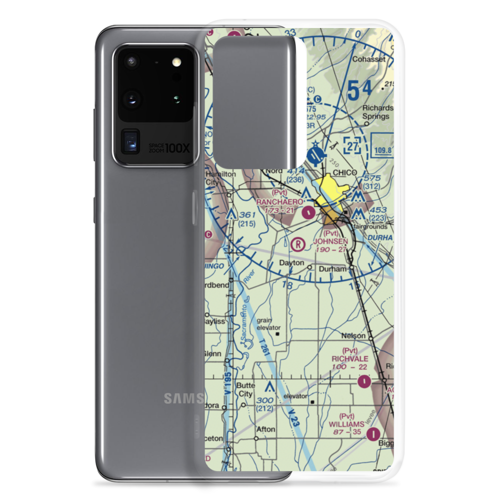 Johnsen Airport (4CA7) VFR Sectional Samsung Case Samsung Galaxy S20 Ultra model shown