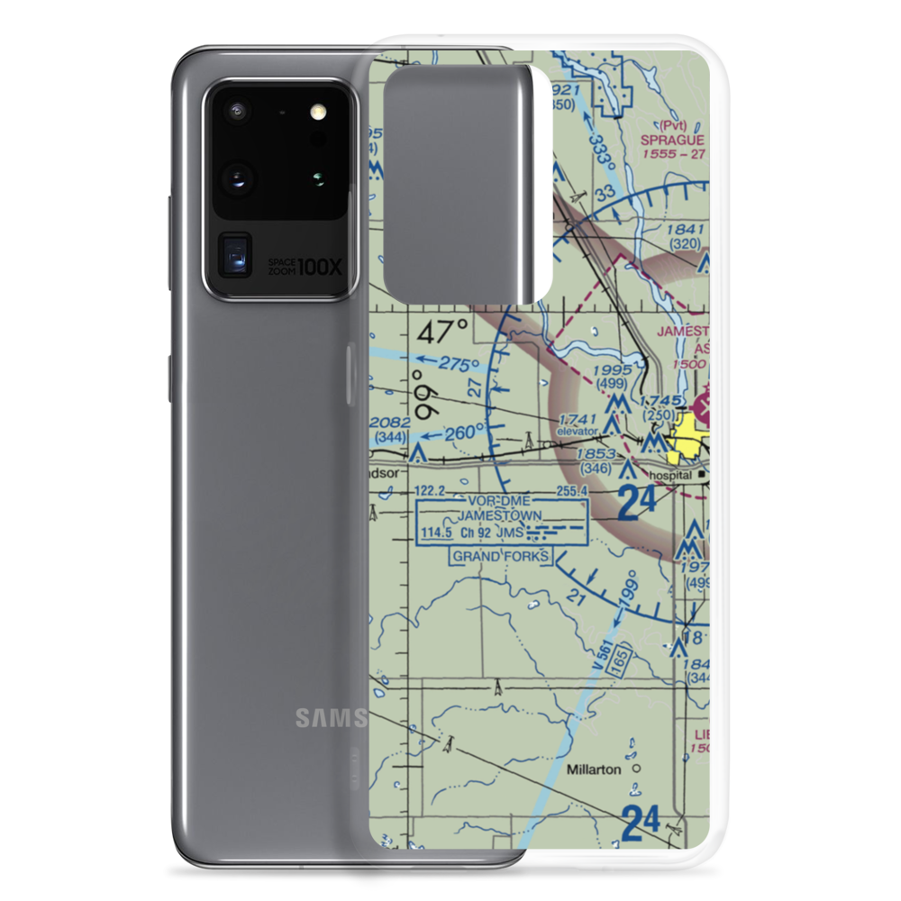 Johnson Airstrip (NA32) VFR Sectional Samsung Case Samsung Galaxy S20 Ultra model shown
