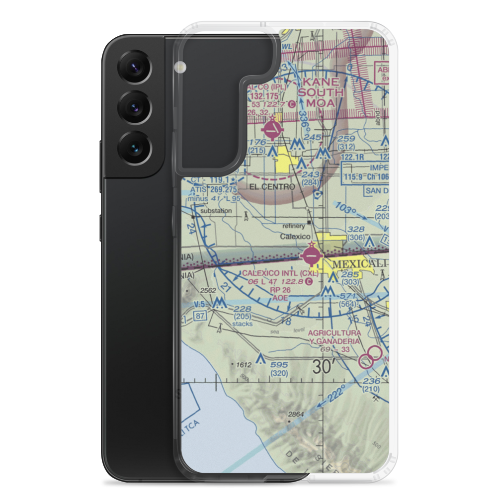 Johnson Brothers Airport (61CL) VFR Sectional Samsung Case Samsung Galaxy S22 Plus model shown