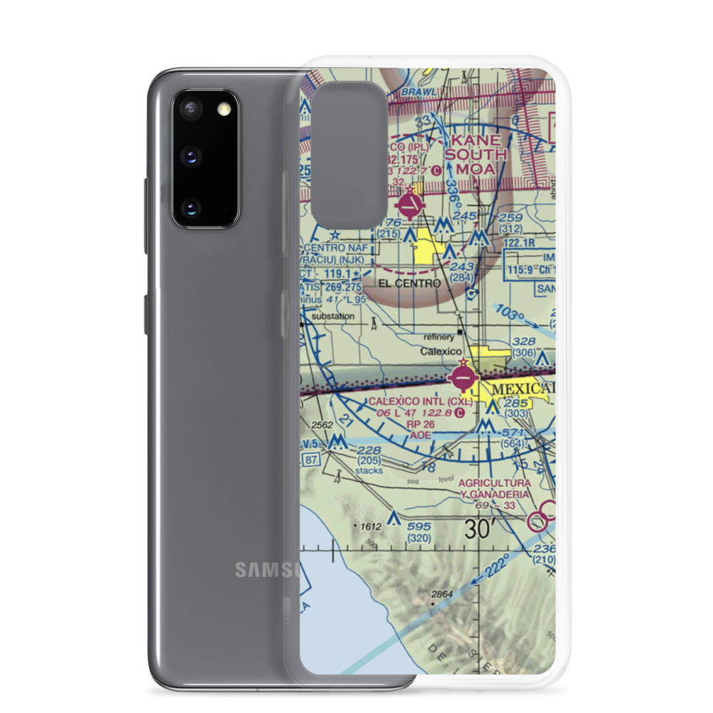 Johnson Brothers Airport (61CL) VFR Sectional Samsung Case Samsung Galaxy S20 model shown