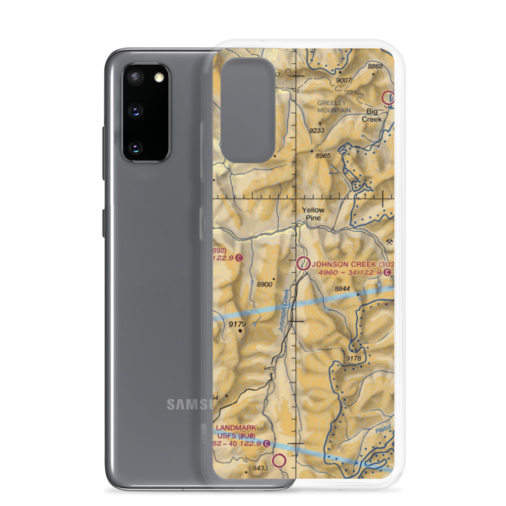 Johnson Creek Airport (3U2) VFR Sectional Samsung Case Samsung Galaxy S20 model shown