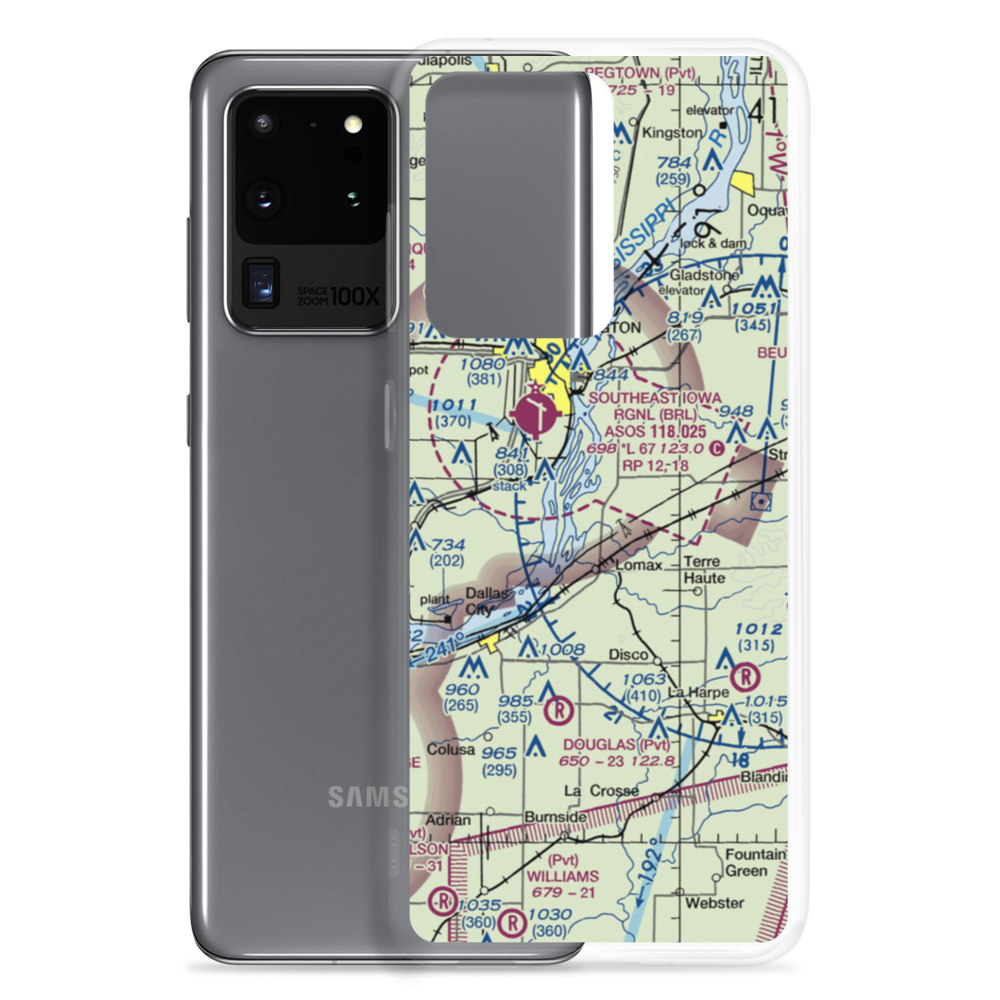 Johnson Farm Airport (22IS) VFR Sectional Samsung Case Samsung Galaxy S20 Ultra model shown