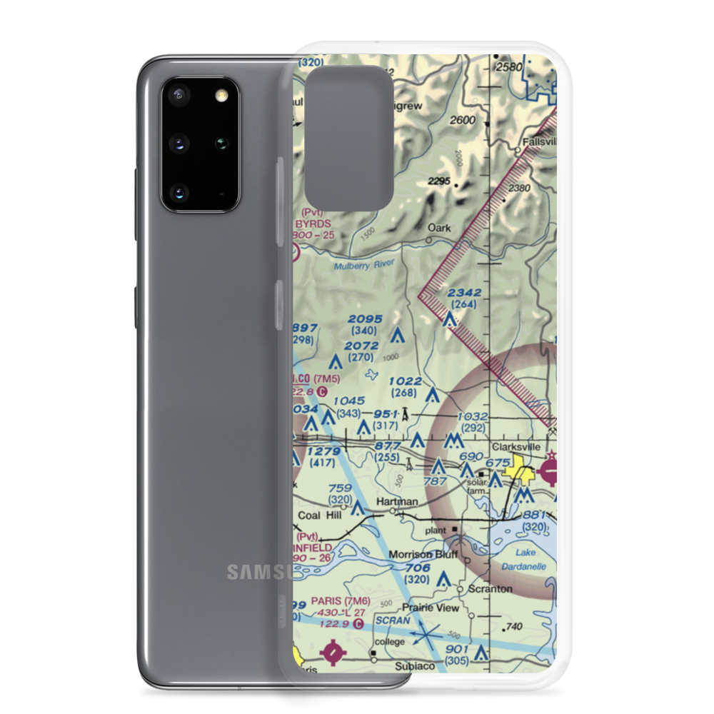 Johnson Farm Lines Airport (US-0014) VFR Sectional Samsung Case Samsung Galaxy S20 Plus model shown