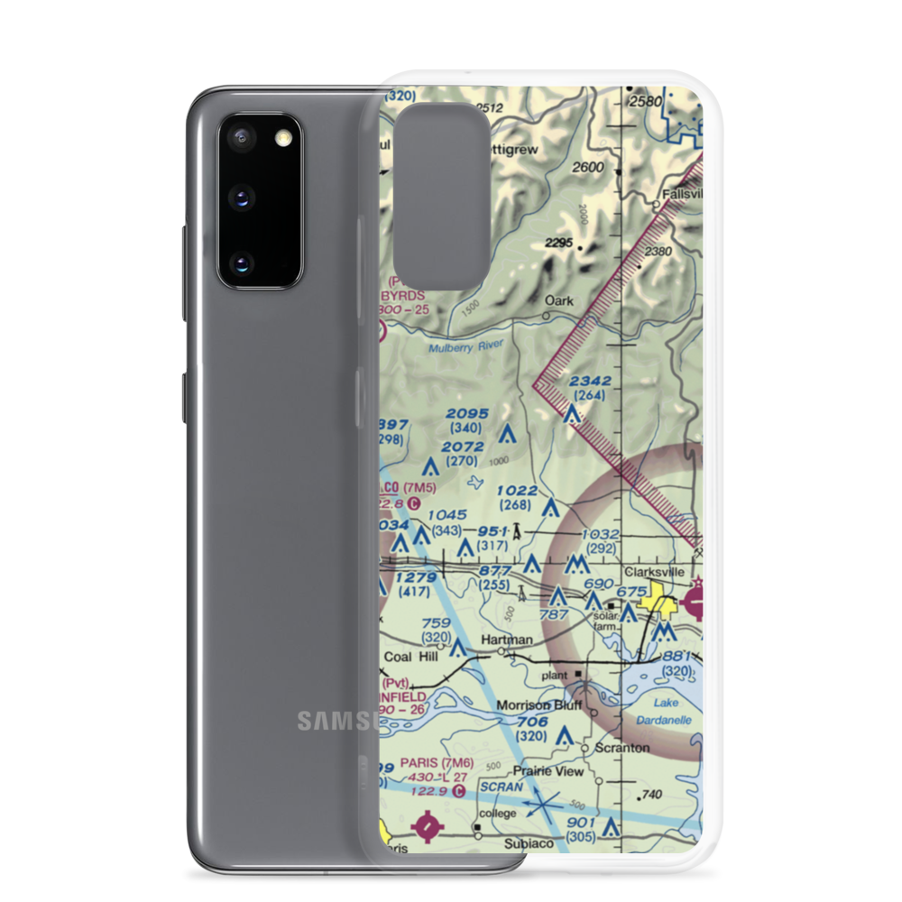 Johnson Farm Lines Airport (US-0014) VFR Sectional Samsung Case Samsung Galaxy S20 model shown