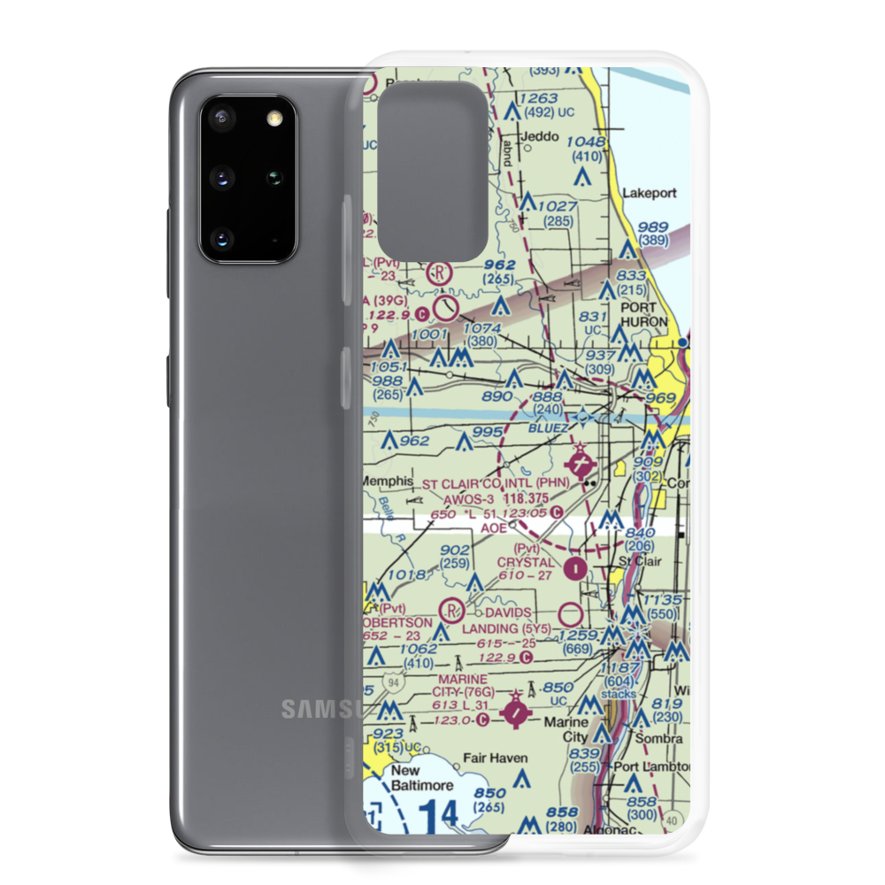 Johnson Field (11G) VFR Sectional Samsung Case Samsung Galaxy S20 Plus model shown