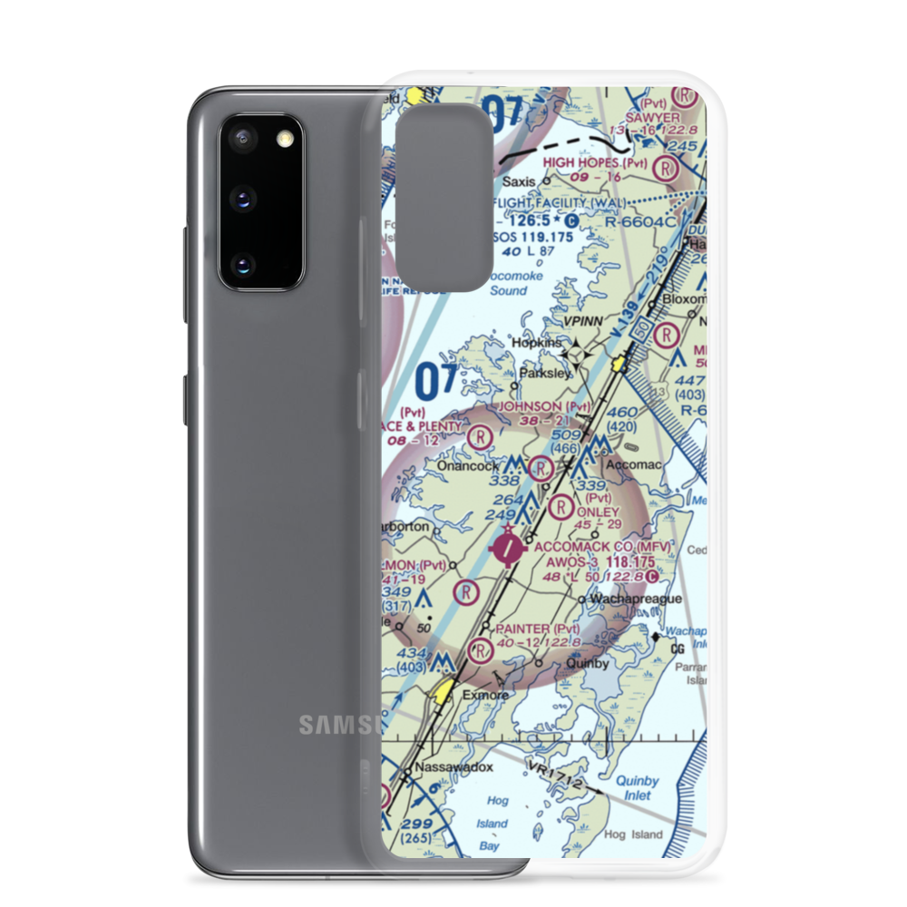 Johnson Field (VA91) VFR Sectional Samsung Case Samsung Galaxy S20 model shown