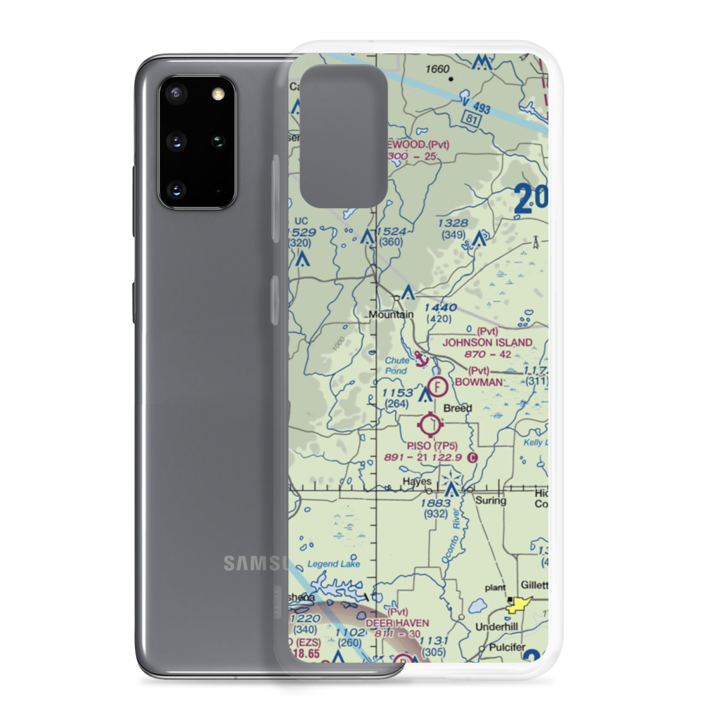 Johnson Island Seaplane Base (WS82) VFR Sectional Samsung Case Samsung Galaxy S20 Plus model shown