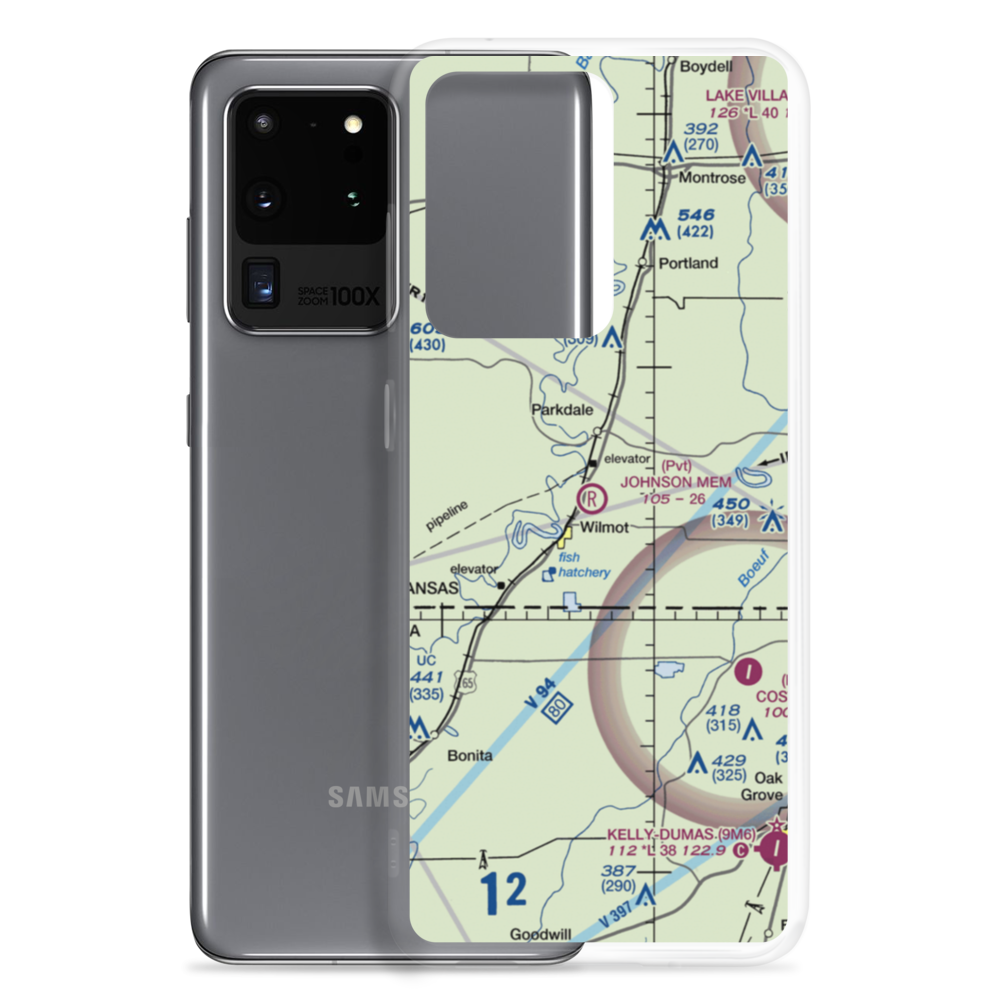 Johnson Memorial Airport (05XS) VFR Sectional Samsung Case Samsung Galaxy S20 Ultra model shown
