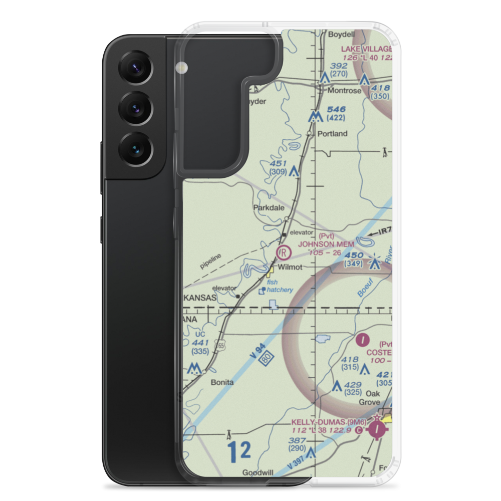 Johnson Memorial Airport (05XS) VFR Sectional Samsung Case Samsung Galaxy S22 Plus model shown