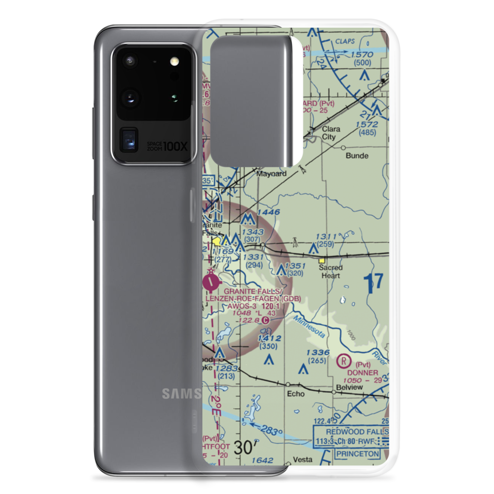 Johnson Private Airport (7MN0) VFR Sectional Samsung Case Samsung Galaxy S20 Ultra model shown