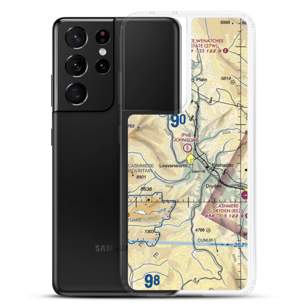 Johnson's Landing Ultralightport (3WA1) VFR Sectional Samsung Case Samsung Galaxy S21 Ultra model shown