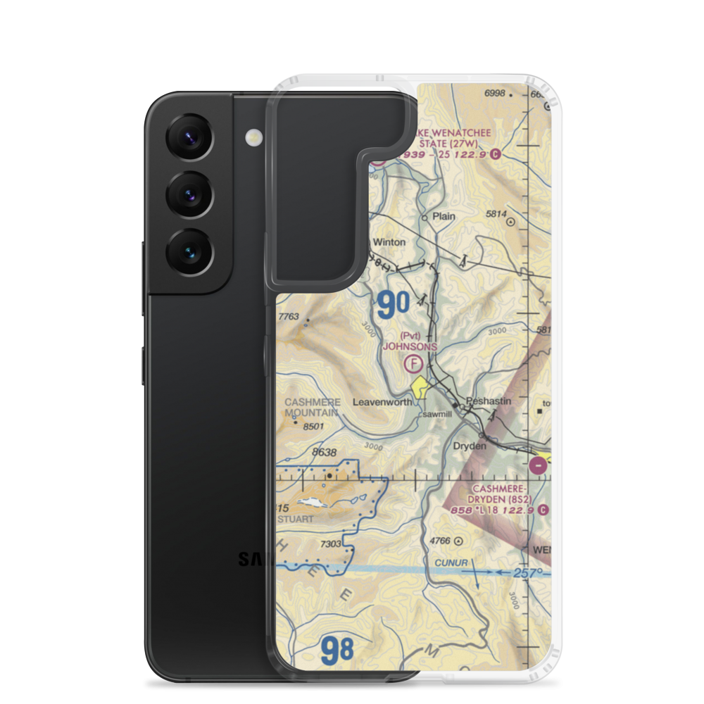 Johnson's Landing Ultralightport (3WA1) VFR Sectional Samsung Case Samsung Galaxy S22 model shown
