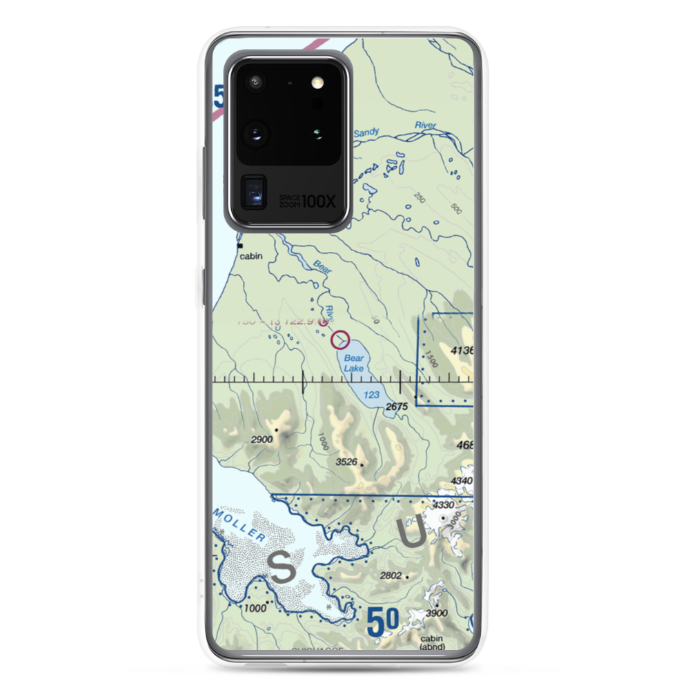 Johnsons Landing Airport (Z52) VFR Sectional Samsung Case Samsung Galaxy S20 Ultra model shown