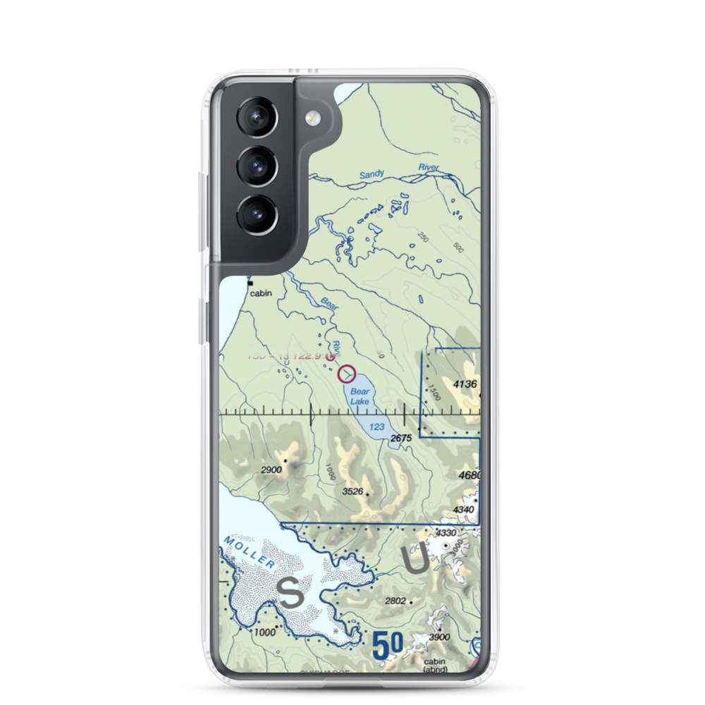 Johnsons Landing Airport (Z52) VFR Sectional Samsung Case Samsung Galaxy S21 model shown
