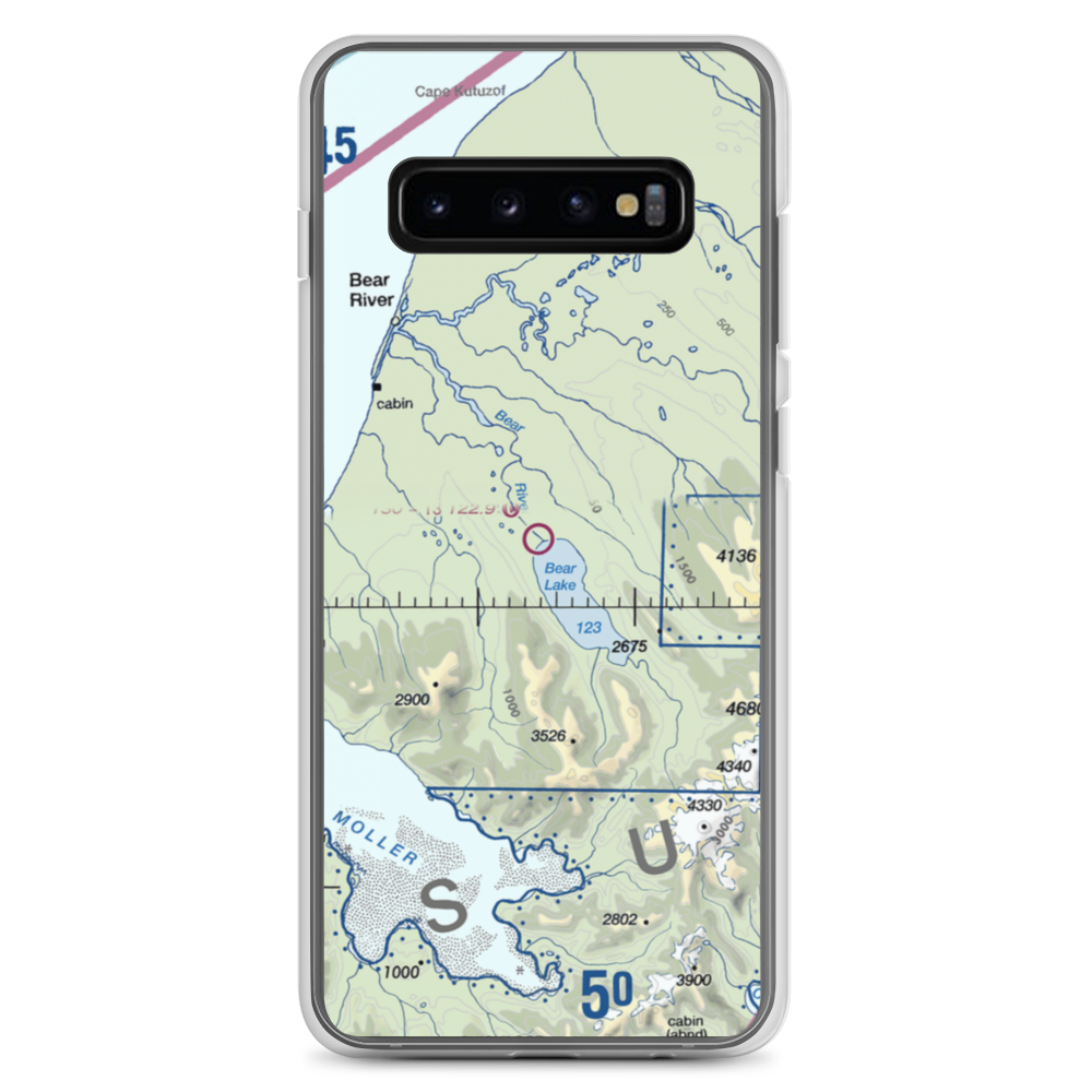 Johnsons Landing Airport (Z52) VFR Sectional Samsung Case Samsung Galaxy S10+ model shown