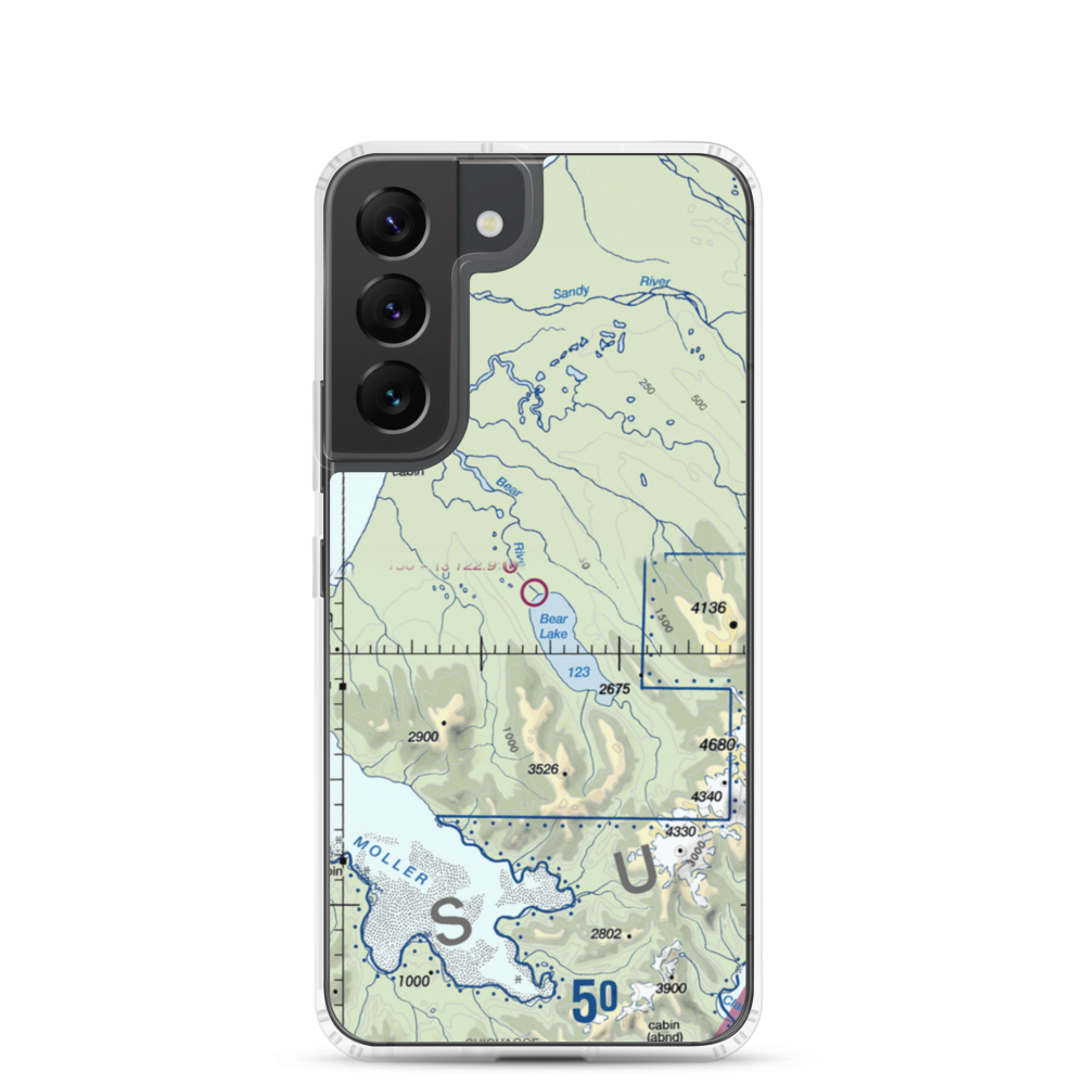 Johnsons Landing Airport (Z52) VFR Sectional Samsung Case Samsung Galaxy S22 model shown