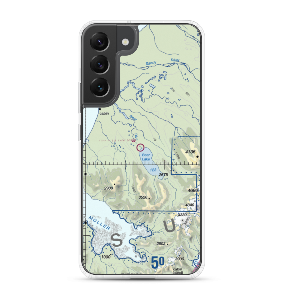 Johnsons Landing Airport (Z52) VFR Sectional Samsung Case Samsung Galaxy S22 Plus model shown