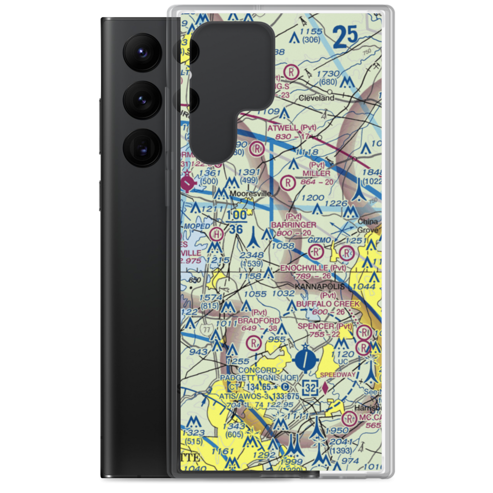Johnston Airport (35NC) VFR Sectional Samsung Case Samsung Galaxy S22 Ultra model shown