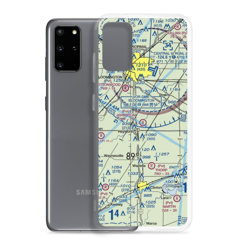 Johnston Airport (9IS9) VFR Sectional Samsung Case Samsung Galaxy S20 Plus model shown
