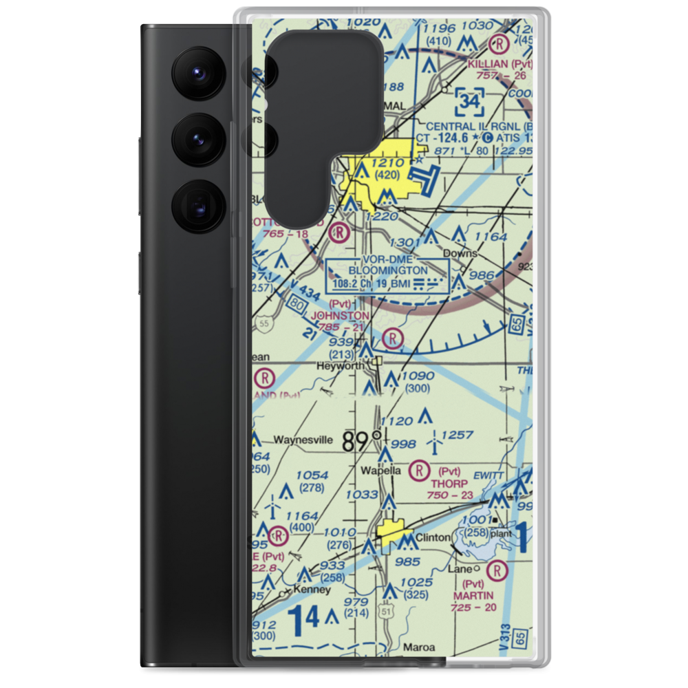 Johnston Airport (9IS9) VFR Sectional Samsung Case Samsung Galaxy S22 Ultra model shown