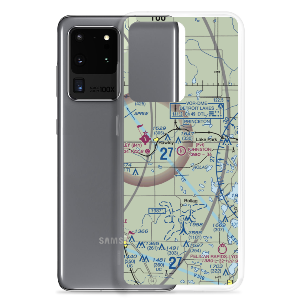 Johnston Airport (MY99) VFR Sectional Samsung Case Samsung Galaxy S20 Ultra model shown