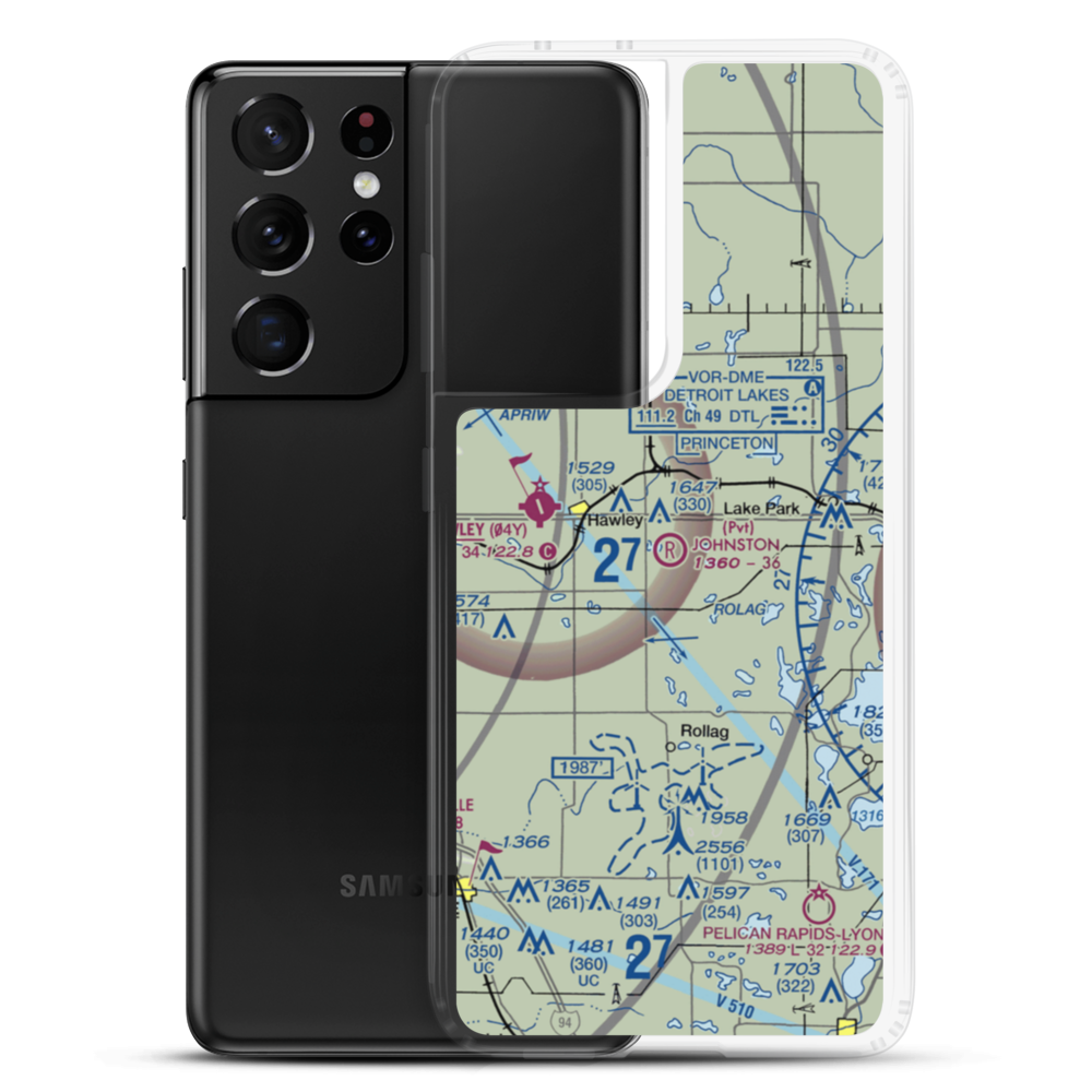 Johnston Airport (MY99) VFR Sectional Samsung Case Samsung Galaxy S21 Ultra model shown