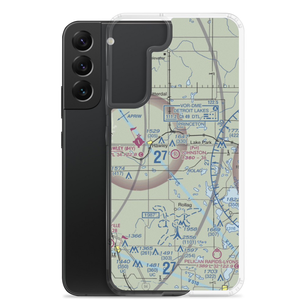 Johnston Airport (MY99) VFR Sectional Samsung Case Samsung Galaxy S22 Plus model shown
