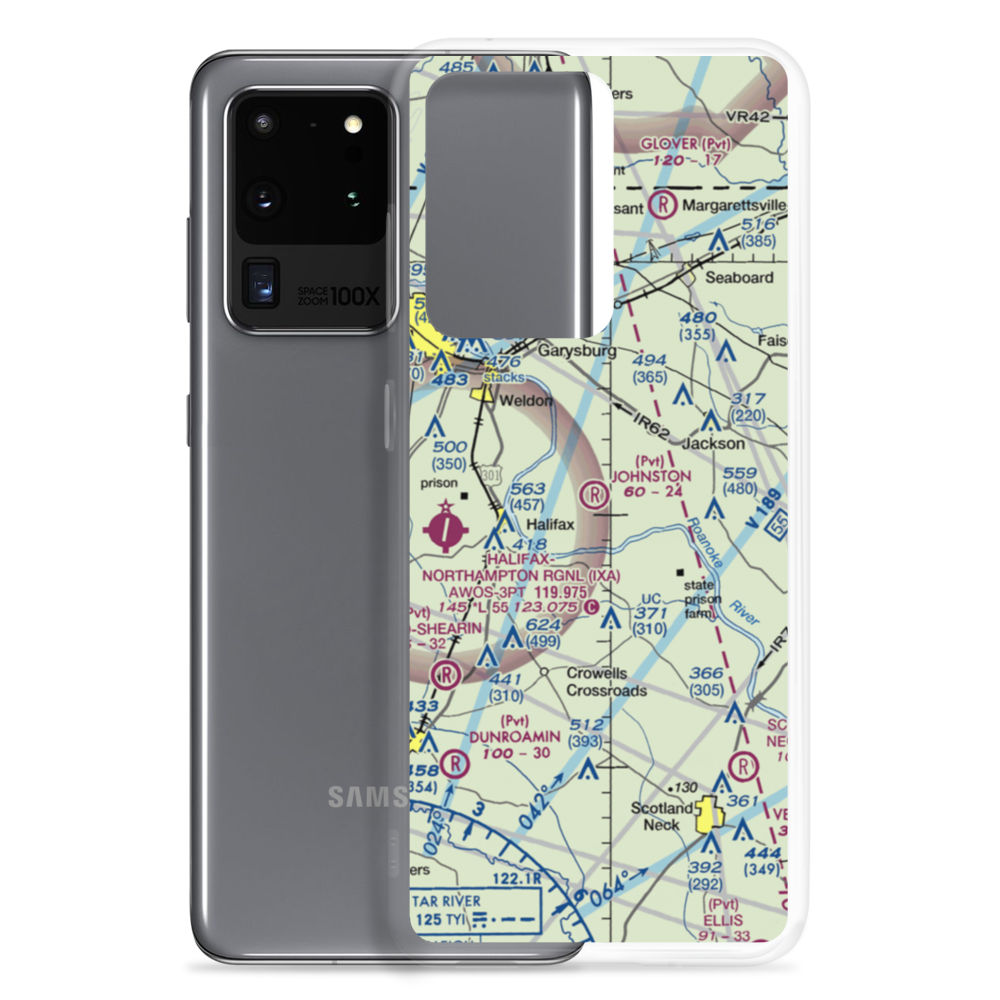 Johnston Farm Airport (10NC) VFR Sectional Samsung Case Samsung Galaxy S20 Ultra model shown
