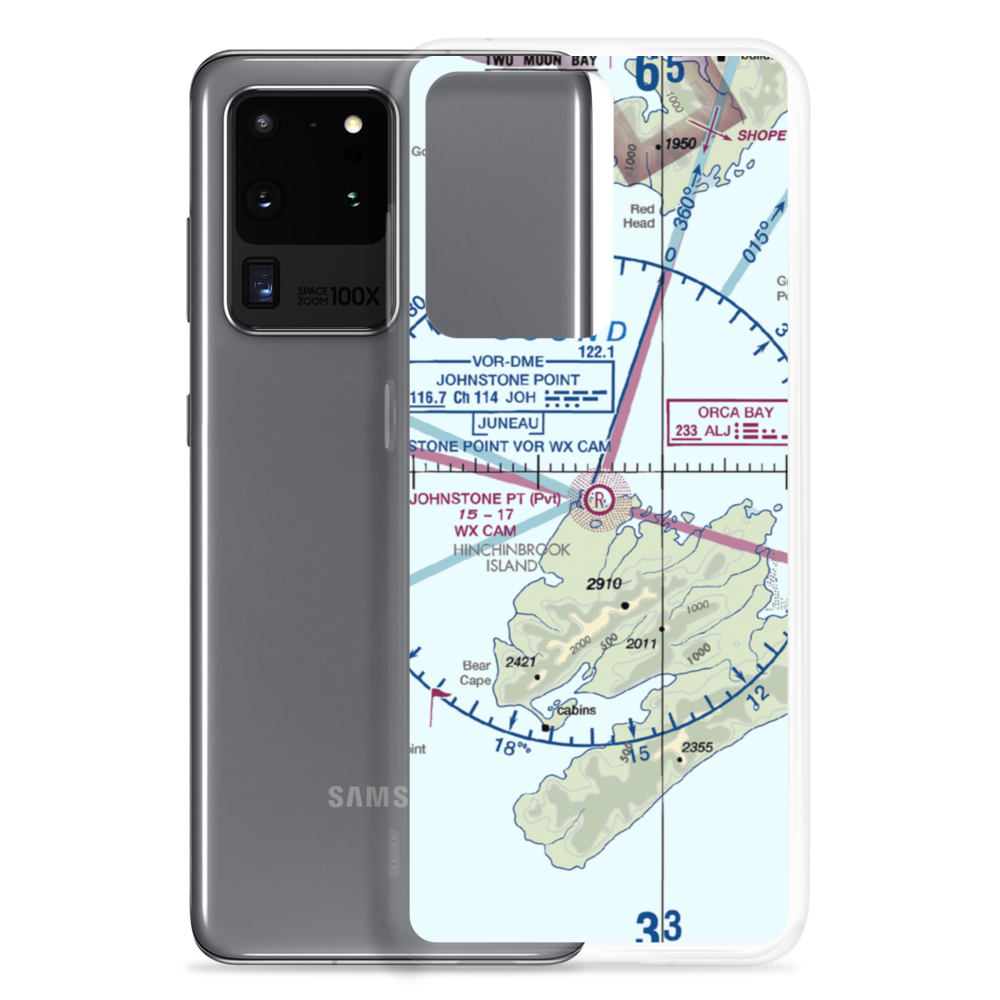 Johnstone Point Airport (2AK5) VFR Sectional Samsung Case Samsung Galaxy S20 Ultra model shown
