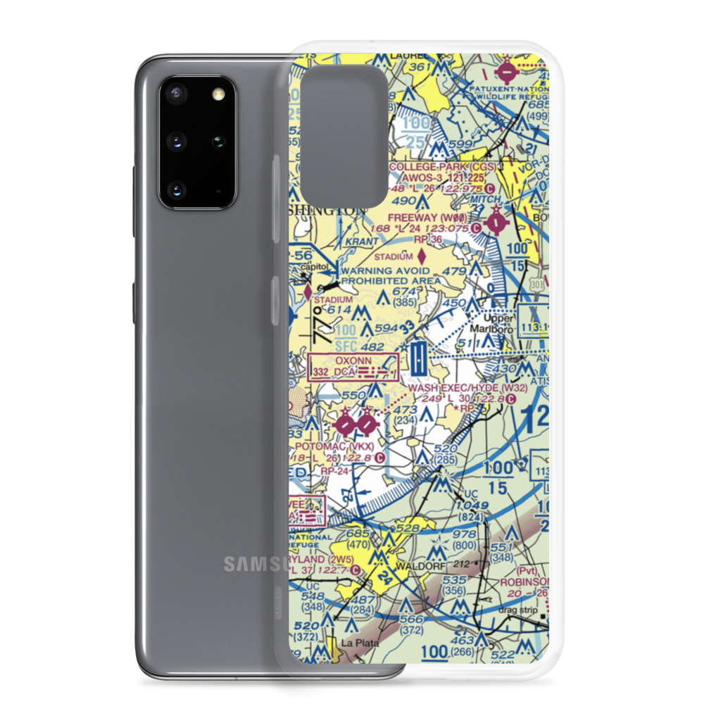 Joint Base Andrews (ADW) VFR Sectional Samsung Case Samsung Galaxy S20 Plus model shown