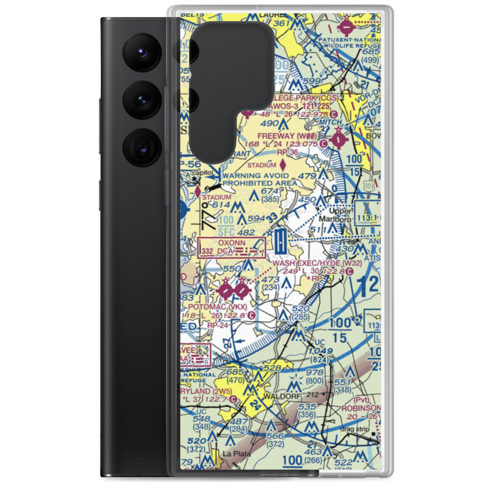 Joint Base Andrews (ADW) VFR Sectional Samsung Case Samsung Galaxy S22 Ultra model shown