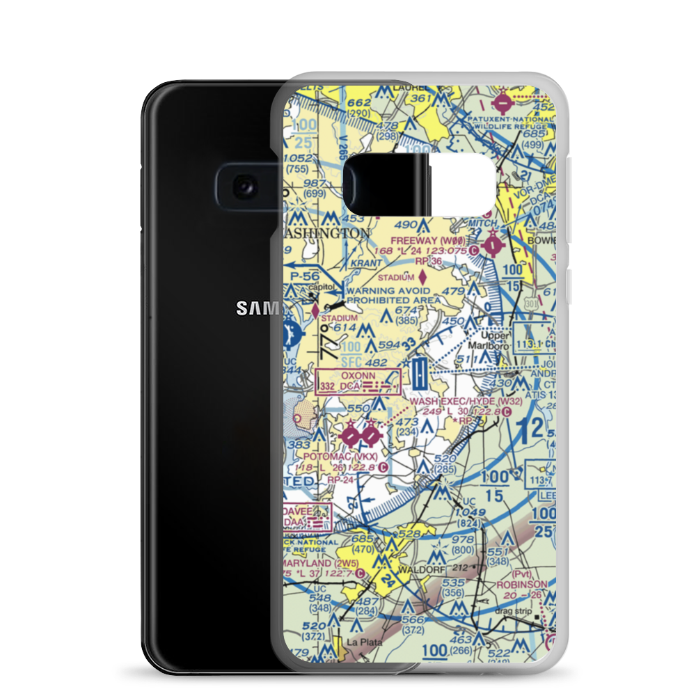 Joint Base Andrews (ADW) VFR Sectional Samsung Case Samsung Galaxy S10e model shown