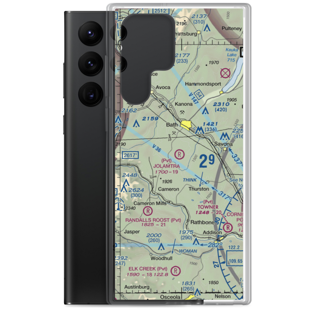 Jolamtra Landing Area Airport (23NY) VFR Sectional Samsung Case Samsung Galaxy S22 Ultra model shown